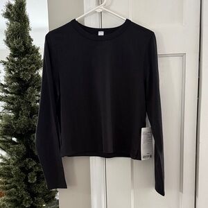 NWT LULULEMON CLASSIC-FIT COTTON-BLEND LONG-SLEEVE SHIRT Black 8